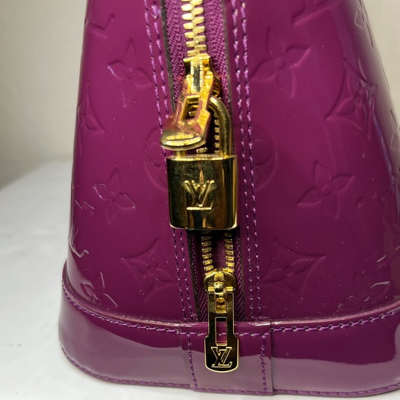Louis Vuitton Limited Edition Vernis Alma GM Satchel in Amethyst Very rare color - Picture 6 of 14